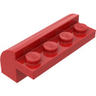 LEGO Červená Sklon 2 x 4 x 1.3 Zakřivený (6081)