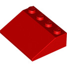 LEGO Red Slope 3 x 4 (25°) (3016 / 3297)