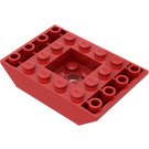 LEGO Rojo Con pendiente 4 x 6 (45°) Doble Invertido (30183)