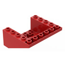 LEGO Red Slope 5 x 6 x 2 (33°) Inverted (4228)