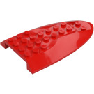 LEGO Red Slope 6 x 10 with Double Bow (87615)