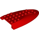 LEGO rot Steigung 6 x 10 mit Doppelt Bow (87615)