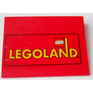 LEGO rouge Pente 6 x 8 (10°) avec Legoland Autocollant (4515)