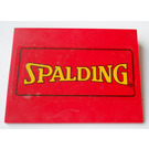 LEGO Red Slope 6 x 8 (10°) with 'SPALDING' Sticker (4515)
