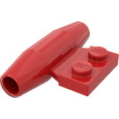 LEGO rot Klein Smooth Motor mit 1 x 2 Seite Platte (ohne Achshalter) (3475)