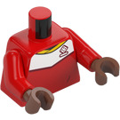 LEGO Red Soccer Player Torso with Medium Brown Hands (973 / 76382)