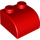 LEGO Rood Soft 2 x 2 met Curve Rood (50854 / 71727)