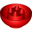LEGO Red Sphere 4 x 4 x 1.5 Inverted (1970)