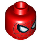 LEGO Red Spider-Man Minifigure Head (Recessed Solid Stud) (3626 / 45854)