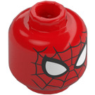 LEGO Red Spider-Man Minifigure Head (Recessed Solid Stud) (3626 / 74384)