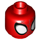 LEGO Red Spider-Man Minifigure Head (Recessed Solid Stud) (3626 / 84824)