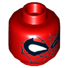 LEGO rot Spider-Man (Squinting) Minifigure Kopf (Einbau-Vollbolzen) (3626 / 29049)