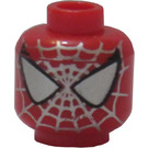 LEGO Rot Spiderman Kopf (Sicherheitsnoppe) (3626)