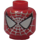 LEGO Red Spiderman Head (Safety Stud) (3626)