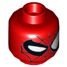 LEGO rot Spiderman mit Kurz Beine Minifigure Kopf (Einbau-Vollbolzen) (3626 / 25898)