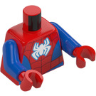 LEGO Rot Spidey mit Weiß Spinne Logo Minifigur Torso (973 / 76382)