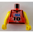 LEGO Rojo Deportes NBA Player Number 10 Torso