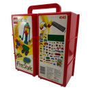 LEGO Red Storage Bin with Handle and Slots for Six Compartments