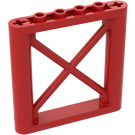 LEGO Czerwony Support 1 x 6 x 5 Dźwigar Rectangular (64448)