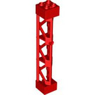LEGO rouge Support 2 x 2 x 10 Poutre Triangulaire Verticale (Type 4 - 3 postes, 3 sections) (4687 / 95347)
