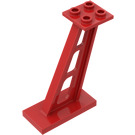 LEGO Červená Support 2 x 4 x 5 Stanchion Inclined s tlustými podpěrami (4476)