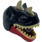 LEGO rot T-Rex Kopf mit Light-Oben Augen und Schwarz oben