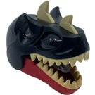 LEGO Red T-Rex Head with Light-Up Eyes and Black Top (54617 / 54643)