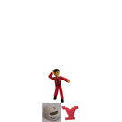LEGO Red Technic Figure with Helmet Technic Figure