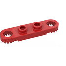 LEGO Rød Technic Plate 1 x 4 med Hull (4263)