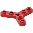 LEGO rouge Technic Rotor 3 Lame avec 6 Goujons (32125 / 51138)