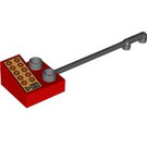 LEGO rouge Telephone avec Receiver (6489 / 82185)