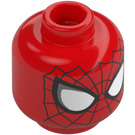 LEGO Red The Amazing Spider-Man Minifigure Head (Recessed Solid Stud) (3274 / 104688)