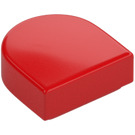 LEGO Rojo Plana 1 x 1 Mitad Oval (24246 / 35399)