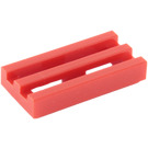 LEGO Red Tile 1 x 2 Grille (with Bottom Groove) (2412 / 30244)