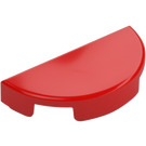 LEGO Red Tile 1 x 2 with Half Circle (1748)