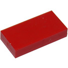 LEGO Red Tile 1 x 2 without Groove (3069)