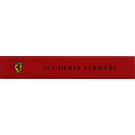 LEGO Red Tile 1 x 6 with Logo and 'SCUDERIA FERRARI' pattern Sticker (6636)