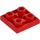 LEGO Červená Dlaždice 2 x 2 Převrácený (11203)