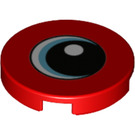 LEGO rot Fliese 2 x 2 Runden mit Eye wth Blau mit unterem Bolzenhalter (14769 / 44240)