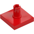 LEGO Rood Tegel 2 x 2 met Verticaal Pin (2460 / 49153)