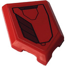 LEGO rouge Tuile 2 x 3 Pentagonal avec Iron Man Hulkbuster Armor (Droite) Autocollant (22385)