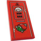LEGO Red Tile 2 x 4 with Octan Logo and Gauge Sticker (87079)