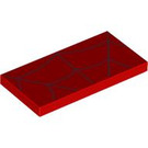 LEGO rouge Tuile 2 x 4 avec Araignée Web (87079 / 106176)