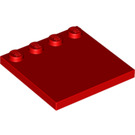 LEGO Red Tile 4 x 4 with Studs on Edge (6179)