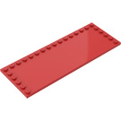 LEGO rot Fliese 6 x 16 mit Bolzen auf 3 Edges (6205)