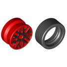 LEGO Tire, Low Profile, Narrow Ø14.58 X 6.24 with Rim Ø11,176 x 6,2 with Decoration (93595)