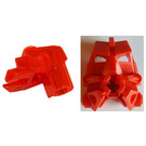 LEGO Rood Toa Hoofd met Transparant Neon Oranje Ogen/brain Stengel