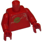 LEGO rouge Torse avec Classic Espacer Moon Autocollant (rouge) (973)