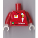 LEGO rot Torso mit Ferrari, Shell Logos und F. Massa (973)