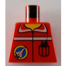 LEGO Red Town Space Port Torso without Arms (973)